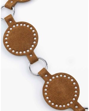 Desigual – articulated – gürtel aus leder - Mehrfarbig