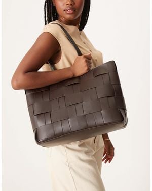 ASOS Weave Tote Bag - Brown