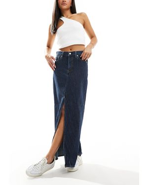Levi's – knöchellanger jeansrock - Blau