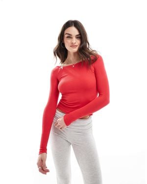 Cotton On Lounge Boat Neck Sleep Top - Red