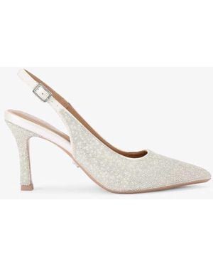 Carvela Kurt Geiger Corletta Sling Court Heeled Shoes - White