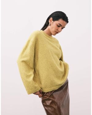 ASOS – longline-pullover - Gelb