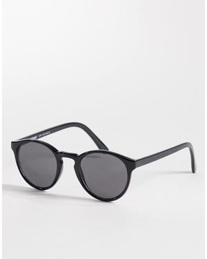 Weekday – spy – runde sonnenbrille - Schwarz