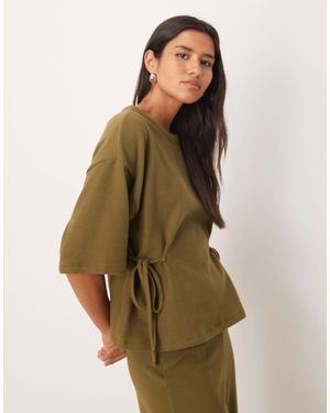 ASOS Supersoft Co-Ord T-Shirt - Brown