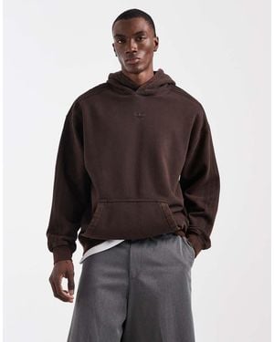 adidas Originals Premium Essentials Hoodie - Brown