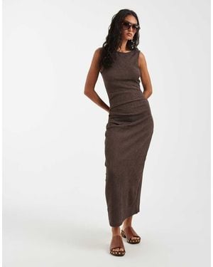 ONLY Maxi Jurk Met Gerimpeld Detail - Meerkleurig