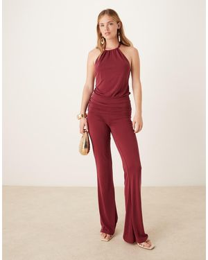 Motel Jacita Cupro Relaxed Co-Ord Trouser Co-Ord - Red