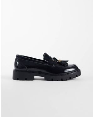 schuh – livvy – klobige loafer - Schwarz