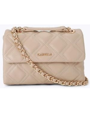 Carvela Kurt Geiger Rosa Chain Shoulder Bag - Natural