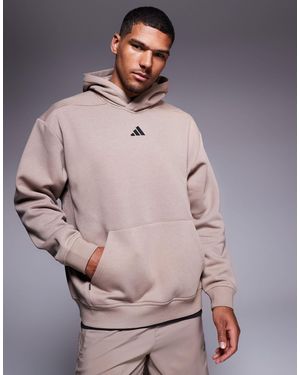 adidas Originals Adidas training – strength – oversize-kapuzenpullover - Grau