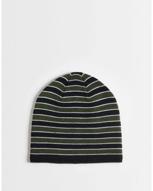 ASOS Stripe Skull Beanie - Black