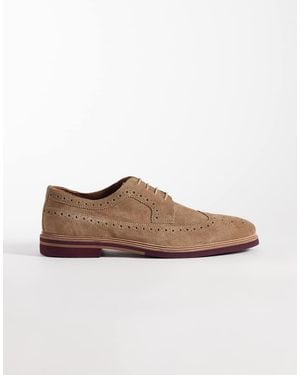 ASOS Lace Up Brogue Shoes - Brown