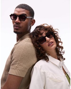 Jimmy Fairly – the darren – eckige sonnenbrille - Braun