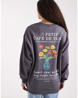 Vans Cafe Oversize Hoodie - Grey