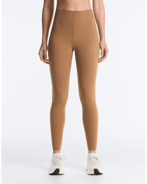 Oysho Compressive Core Control Ankle-Length Leggings - Natural