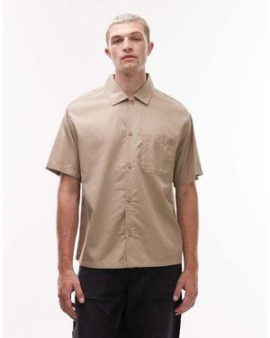 Dickies Lynville Boxy Short Sleeve Shirt - Natural