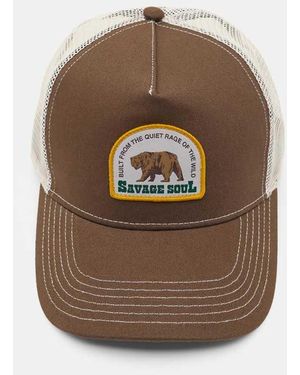 Pull&Bear Savage Soul Cap - Brown