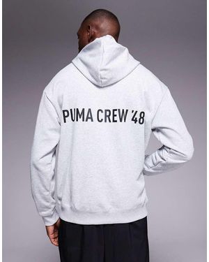 PUMA Graphic French Terry Hoodie - Grey