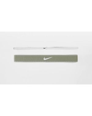 Nike Flex Classic Wide Headbands 3pk - White