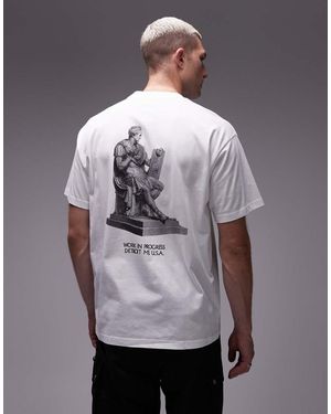 Carhartt Camiseta Blanca De Corte Suelto Con Estampado Arcan De - Blanco