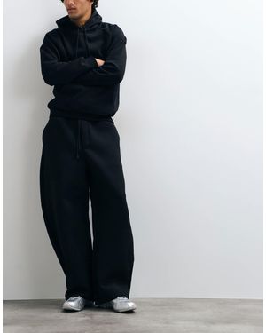 Weekday Scuba-style Fabric Barrel Leg jogger With Elasticated Hem - Blue