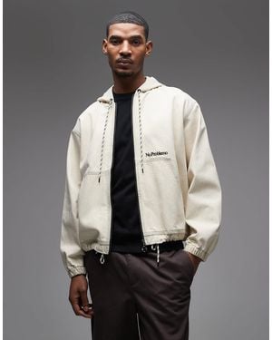 No Problemo Workwear Denim Jacket - Black