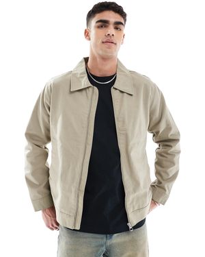 Jack & Jones – oversize-harringtonjacke - Natur