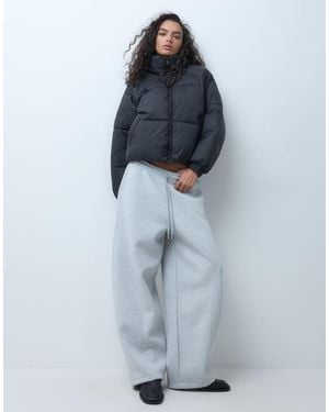 Vero Moda Funnel Neck Short Padded Jacket - Blue