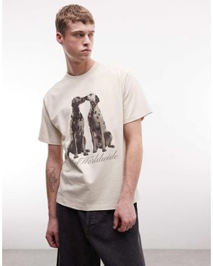 Huf Dalmation Print T-Shirt - Natural