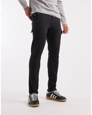 ASOS Pantalon cargo skinny - Noir