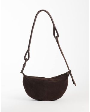 ASOS Suede Sling Crossbody Bag - White
