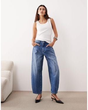 ARRANGE Clover Front Seam Detail Jeans - Blue