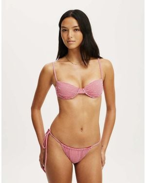 Cotton On Gathered Thin Strap Balconette Bikini Top