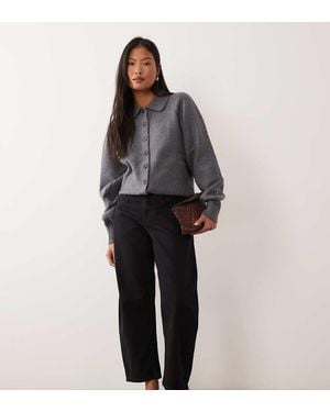 ASOS Asos Design Petite Slim Barrel Jean - Black