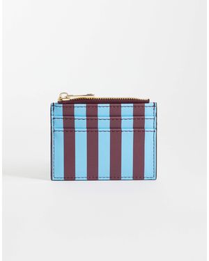 ASOS Striped Cardholder - Blue