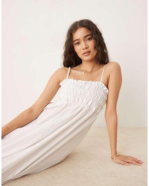 Glamorous Square Neck Midi Dresses - Natural