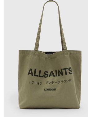 AllSaints – underground – tragetasche - Grün