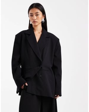 ASOS A Line Oversized Blazer - Black