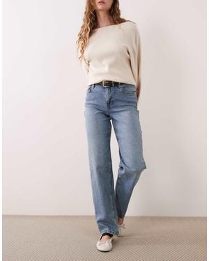 Miss Selfridge Straight Leg Jeans - Blue