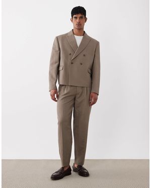 ASOS – schmal zulaufende anzughose - Natur