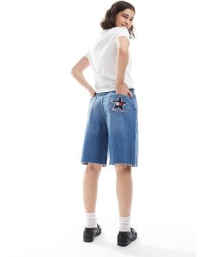 Tommy Hilfiger Tommy Girl Star Denim Shorts - Blue