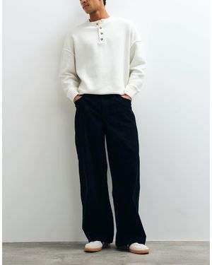 ASOS Loose Corduroy Pants - White