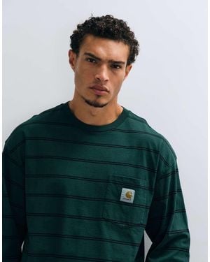 Carhartt Cardona Pocket Long Sleeve T-shirt - Green