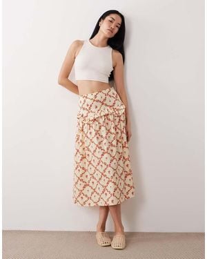 Wednesday's Girl Wednesdays Girl Floaty Skirt - Natural