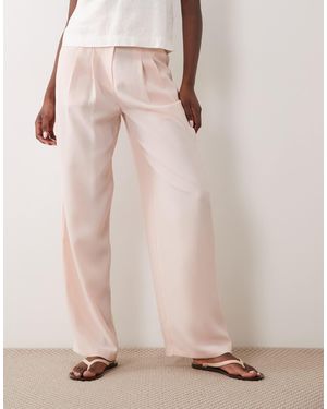 Miss Selfridge Tailored Wide Leg Trouser - Pink