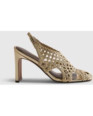 River Island Caged Heeled Sandals - White