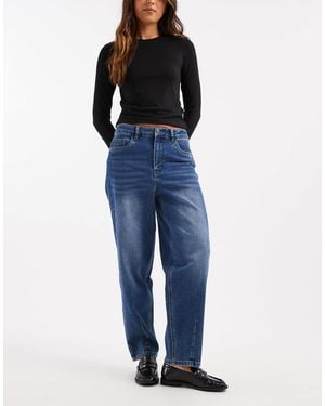 Object Premium Barrel Leg Jeans - Blue