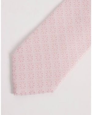 ASOS Floral Geometric Tie - Pink