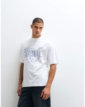 ASOS Oversized T-Shirt With Seoul Graphic - White