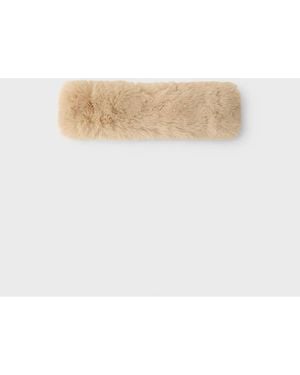 Stradivarius Faux Fur Headband - White